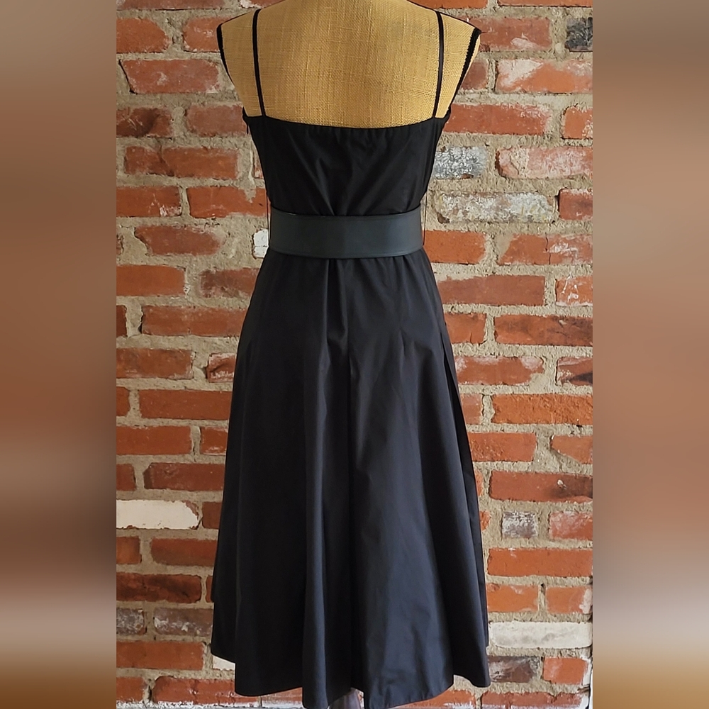BCBGMaxAzria black size 8 fit and flare dress - Picture 3 of 5